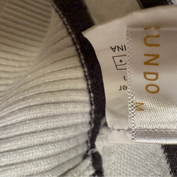 Kirundo women black and White Striped Sweater - Picture 6 of 6